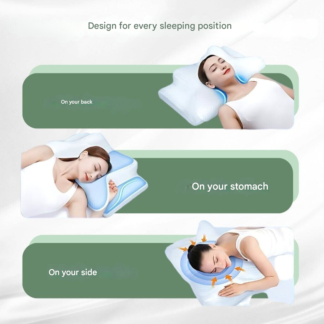 Orthopaedic Pillow - DreamAlign-White Black-State of Style