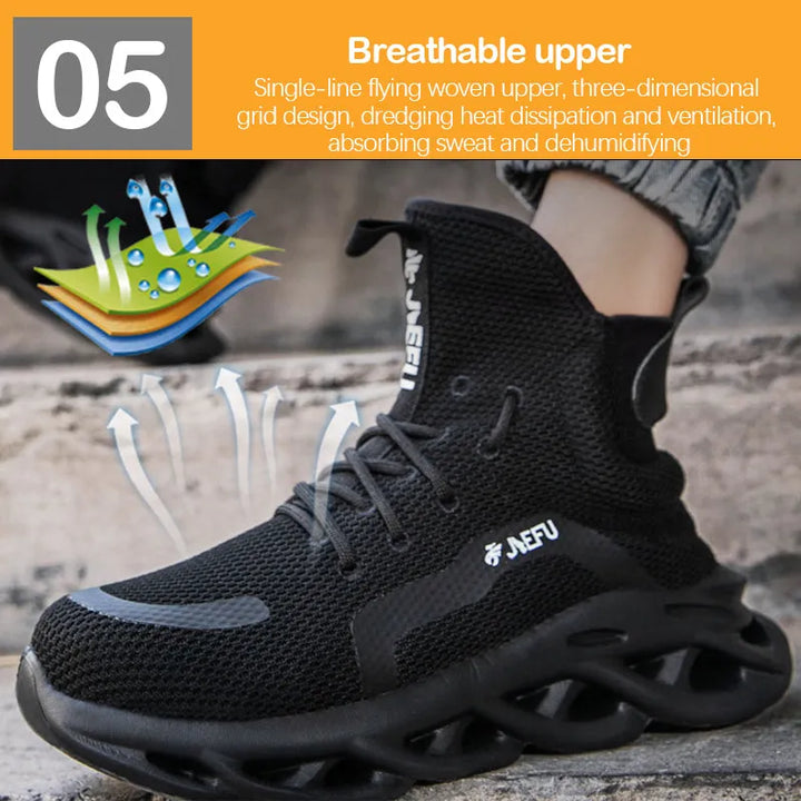 Orthopaedic Safety Shoes - Max-Black A-5.0-State of Style