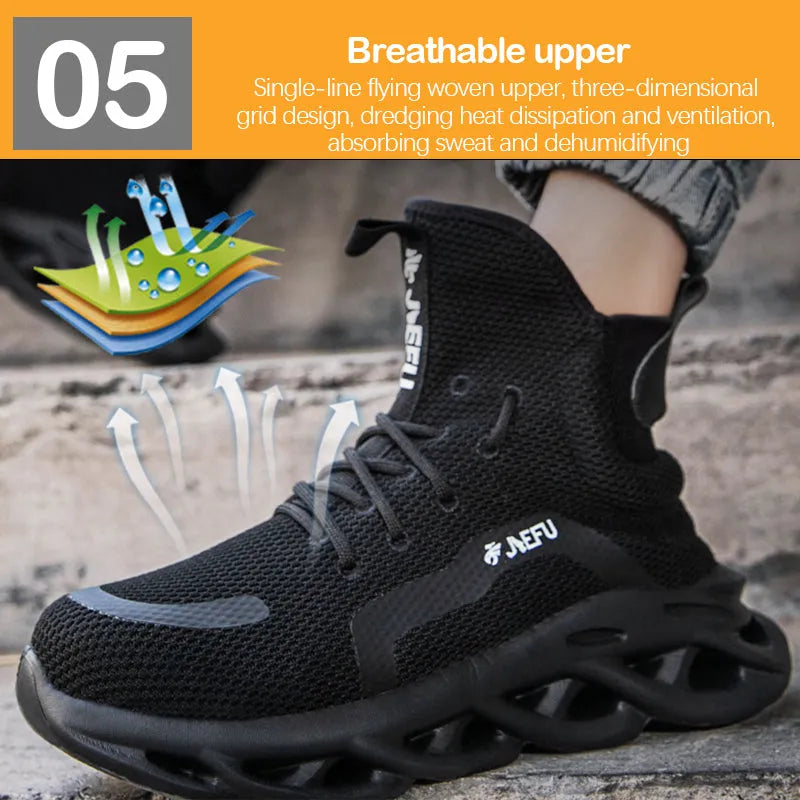 Orthopaedic Safety Shoes - Max-Black A-5.0-State of Style