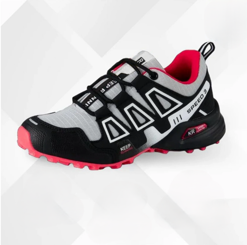 Orthopaedic trekking and hiking shoes - Alpena-Black-Blue-3-State of Style