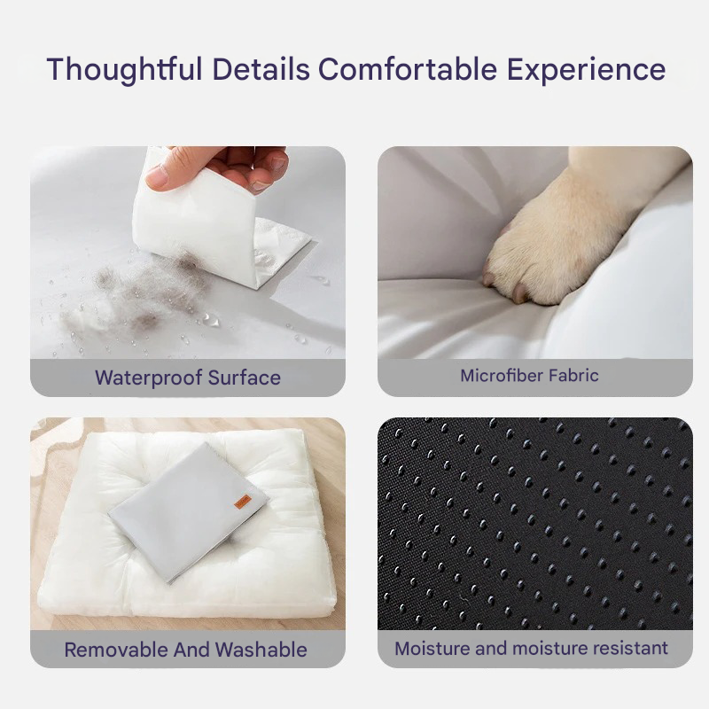 Orthopaedic Waterproof Dog Mattress - FlexiRest-S-Light grey-State of Style