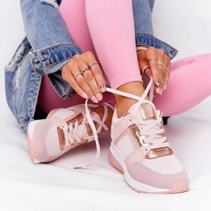 Orthopaedic women's sneakers with cushioning & arch support – Valora-Gray-3-State of Style