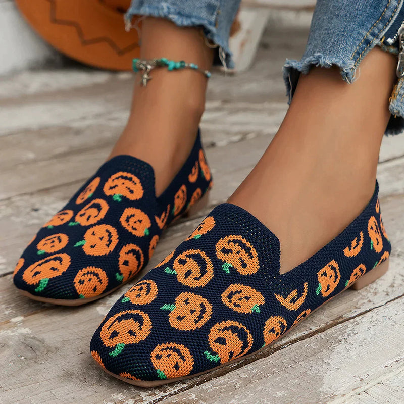 Orthopedic Anti-Slip Flat Shoes - Isabella-Pumpkin Head-35-State of Style
