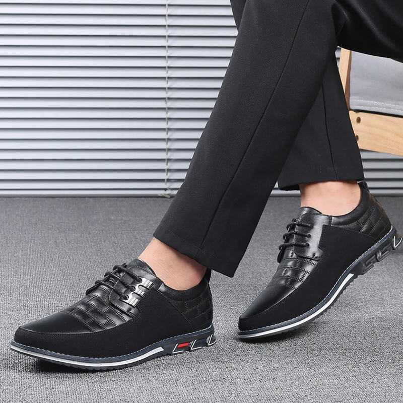 Orthopedic Leather Men’s Shoes – GentleStep-Black-6-State of Style