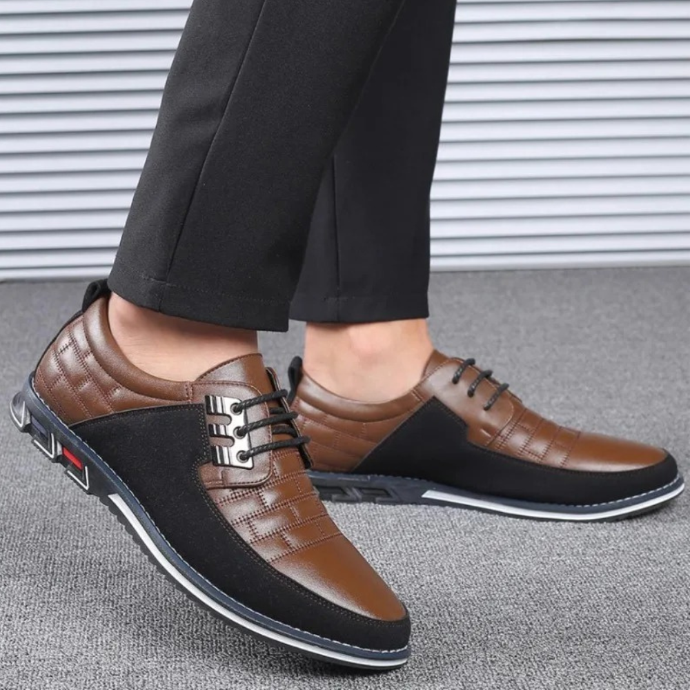 Orthopedic Leather Men’s Shoes – GentleStep-Brown-6-State of Style