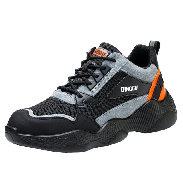 Orthopedic Work Sneakers - MaxProtect-Grey-Black-36-State of Style