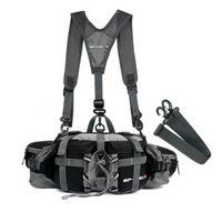 Outdoor Crossbody Bag - VenturePro-Upgraded (With Backpack Strap)-Black-State of Style