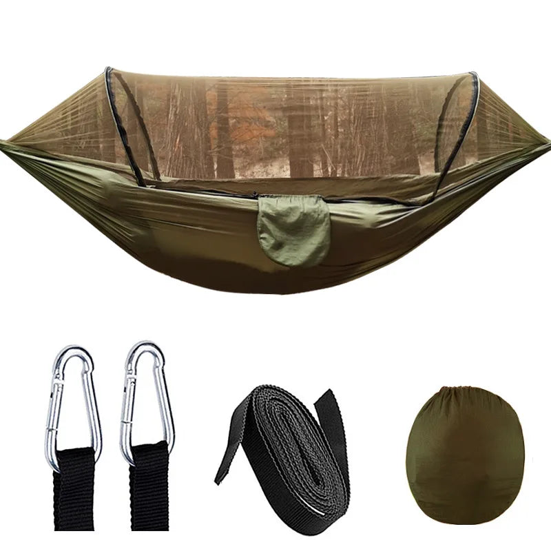 Outdoor Hangmat met Klamboe - SkyNest-Army Green-State of Style