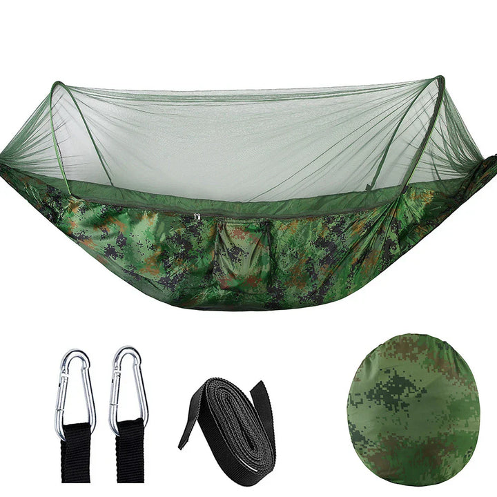 Outdoor Hangmat met Klamboe - SkyNest-Camouflage-State of Style