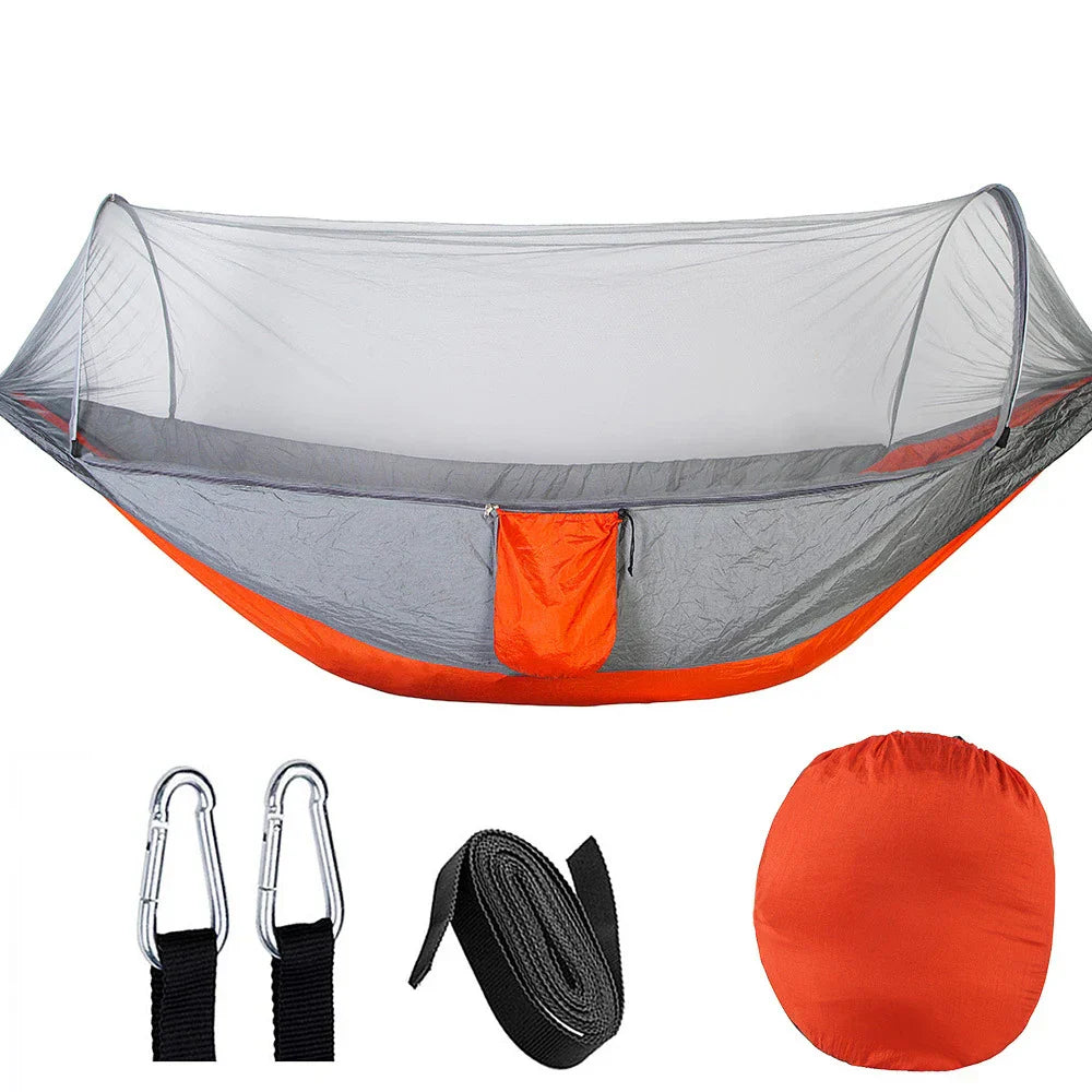 Outdoor Hangmat met Klamboe - SkyNest-Orange-State of Style