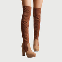 Over-the-Knee Boots with Block Heel - Isabella-Brown-5-State of Style