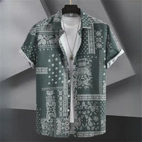 Oversized Button-Up Shirt with Tribal Print-Frank-2XL-State of Style