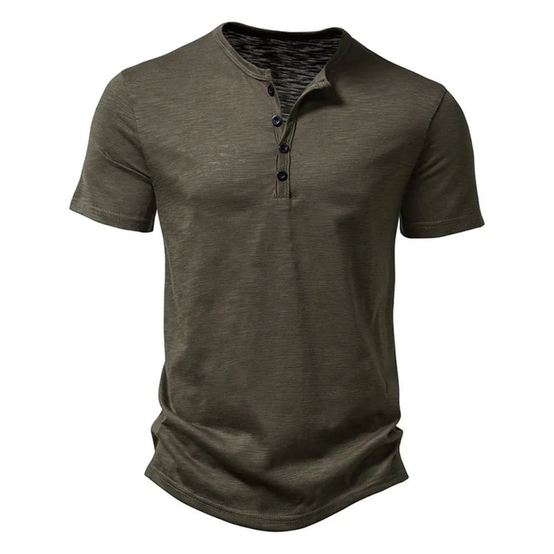 Oversized Chill Collar T-Shirt-Dark Green-2XL-State of Style