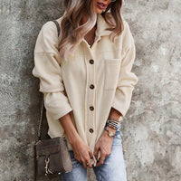 Oversized Denim Jacket for Women | Casual and Stylish-Beige-S-State of Style