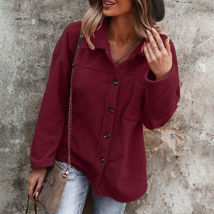 Oversized Denim Jacket for Women | Casual and Stylish-Red-S-State of Style