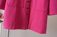 Oversized Embossed Thick Jacket | Stylish & Warm-Pink-XL-State of Style