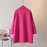 Oversized Embossed Thick Jacket | Stylish & Warm-Pink-XL-State of Style