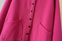 Oversized Embossed Thick Jacket | Stylish & Warm-Pink-XL-State of Style