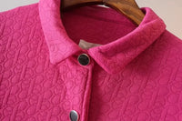 Oversized Embossed Thick Jacket | Stylish & Warm-Pink-XL-State of Style