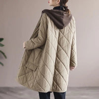 Oversized Hooded Mid-Length Coat | Stylish & Comfortable-Army Green-M-State of Style