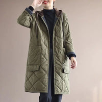 Oversized Hooded Mid-Length Coat | Stylish & Comfortable-Army Green-M-State of Style