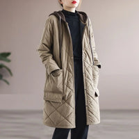 Oversized Hooded Mid-Length Coat | Stylish & Comfortable-Khaki-M-State of Style