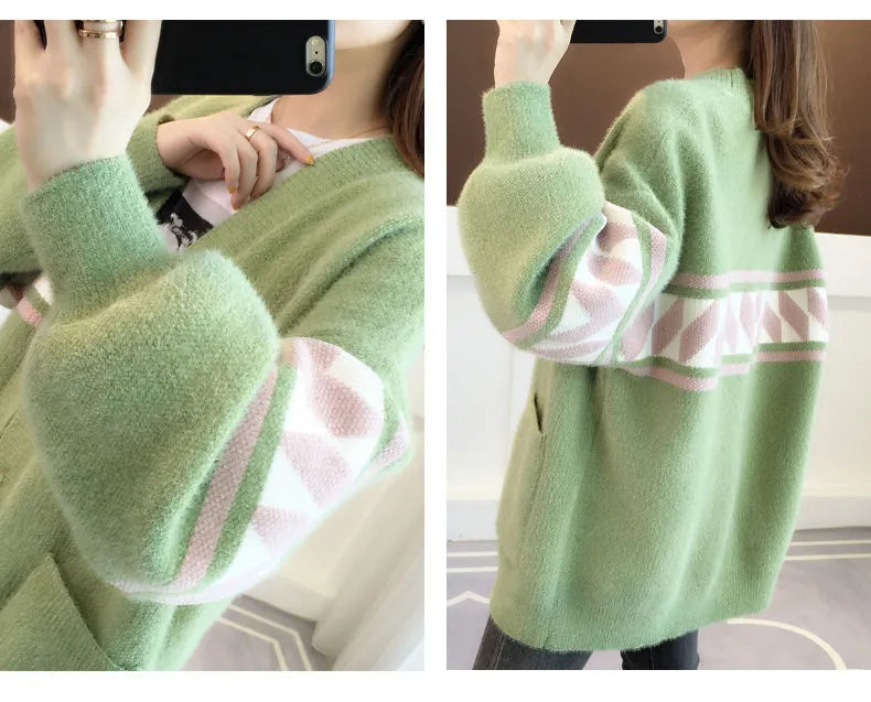 Oversized Knitted Cosy Sweater-White-XL-State of Style