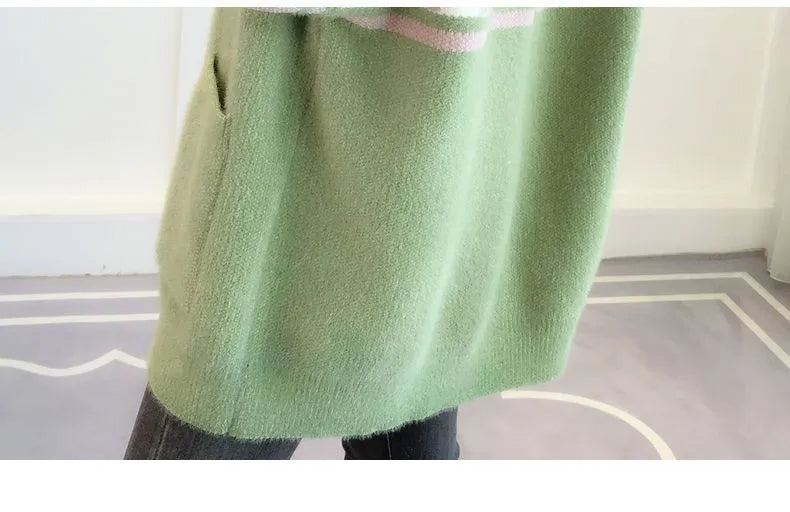 Oversized Knitted Cosy Sweater-White-XL-State of Style