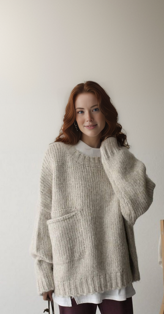 Oversized Knitted Jumper - AutumnComfort-S-State of Style