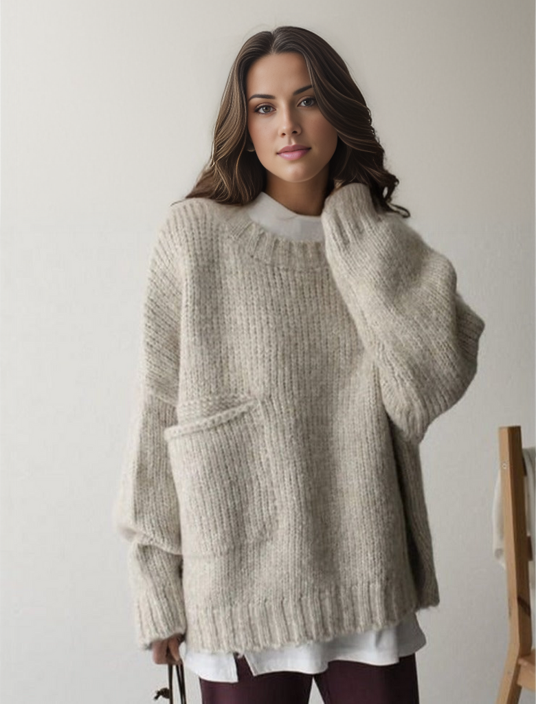 Oversized Knitted Jumper - AutumnComfort-S-State of Style