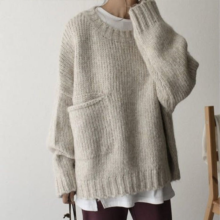 Oversized Knitted Jumper - AutumnComfort-S-State of Style
