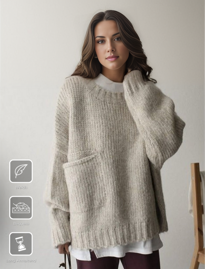 Oversized Knitted Jumper - AutumnComfort-S-State of Style