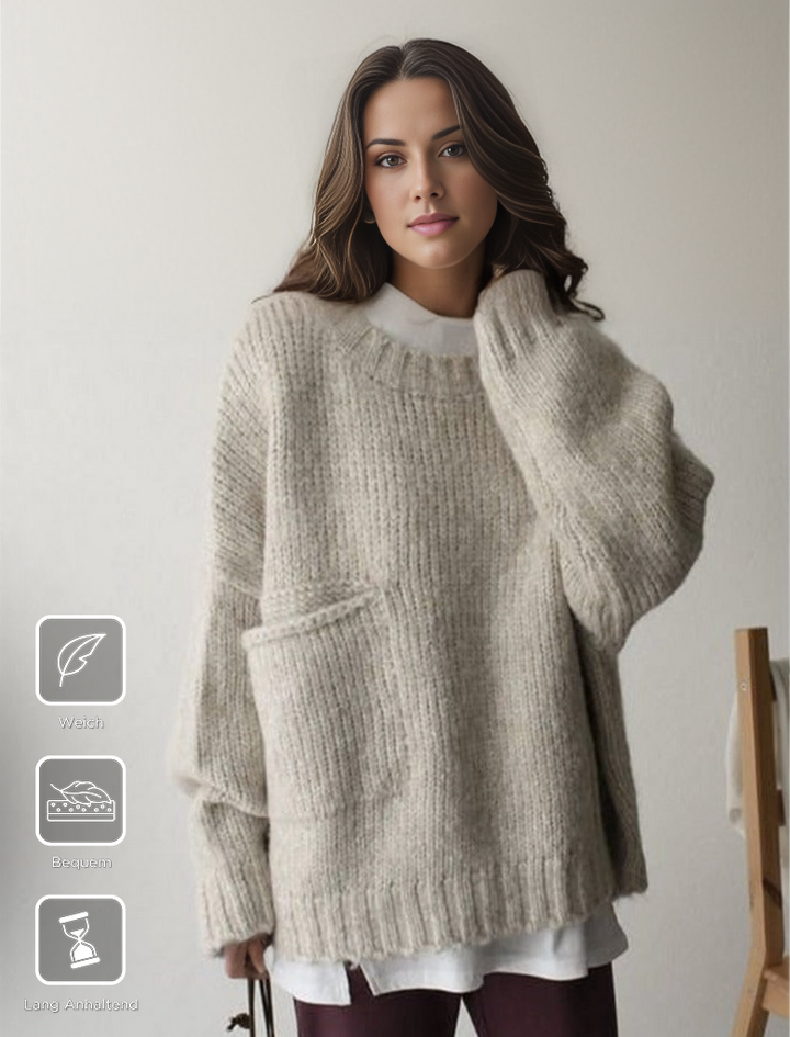 Oversized Knitted Jumper - AutumnComfort-S-State of Style