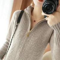 Oversized Knitted Pullover Pleasure Lounge Bliss-Apricot-2XL-State of Style