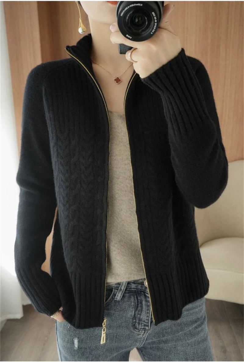 Oversized Knitted Pullover Pleasure Lounge Bliss-Black-2XL-State of Style
