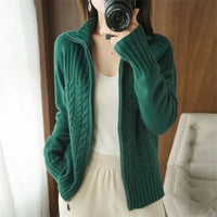 Oversized Knitted Pullover Pleasure Lounge Bliss-Dark Green-2XL-State of Style