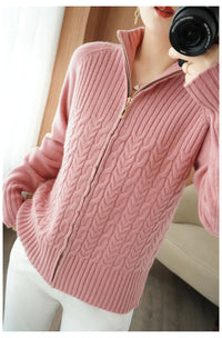 Oversized Knitted Pullover Pleasure Lounge Bliss-Pink-2XL-State of Style