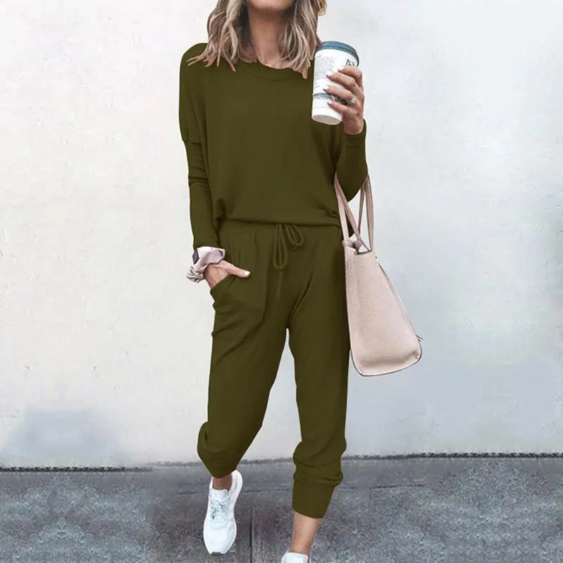 Oversized Ladies Tracksuit - Velana-Pink-S-State of Style