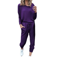 Oversized Ladies Tracksuit - Velana-Purple-S-State of Style