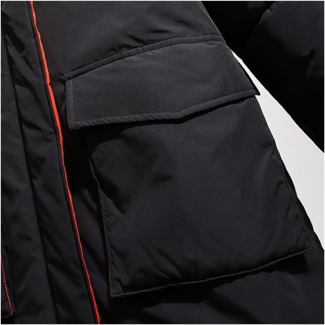 Oversized Long Padded Jacket | Comfortable & Stylish Outerwear-BLACK-3XL-State of Style