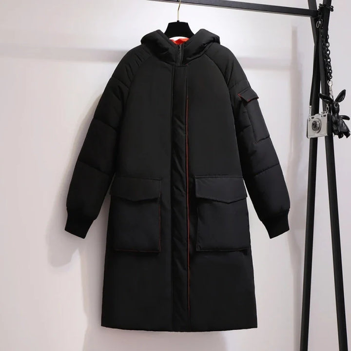 Oversized Long Padded Jacket | Comfortable & Stylish Outerwear-BLACK-3XL-State of Style