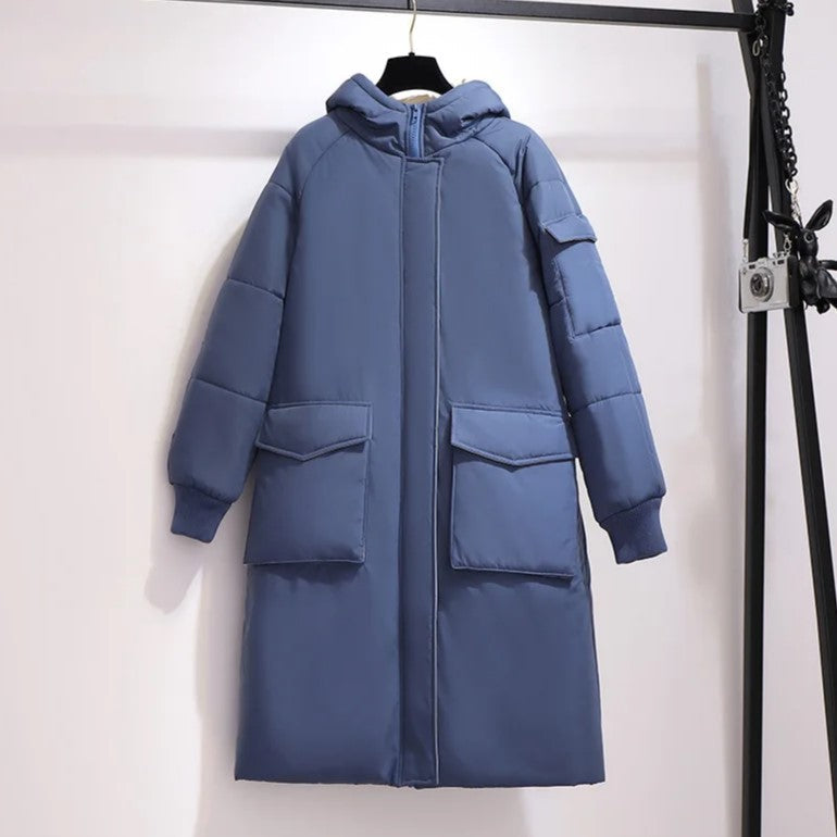 Oversized Long Padded Jacket | Comfortable & Stylish Outerwear-BLUE-3XL-State of Style