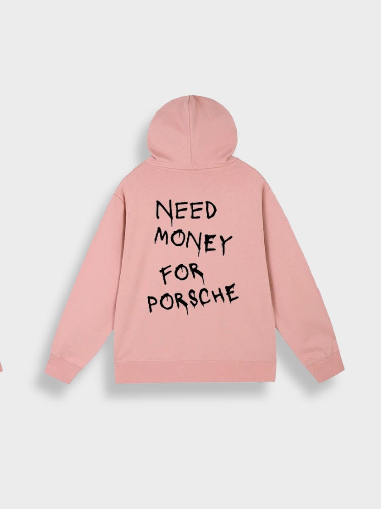 Oversized Men's Hoodie with Print - Noah-Pink-S-State of Style