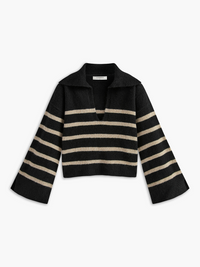 Oversized Striped Sweater for Women – Celina-Black-XS-State of Style