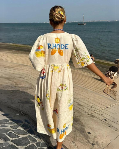 Oversized V-neck summer dress – Amara-S-State of Style