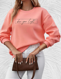 Oversized Women's Sweater with Round Neck - Luna-S-Koraalroze-State of Style