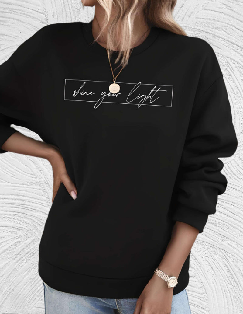 Oversized Women's Sweater with Round Neck - Luna-S-Wit-State of Style