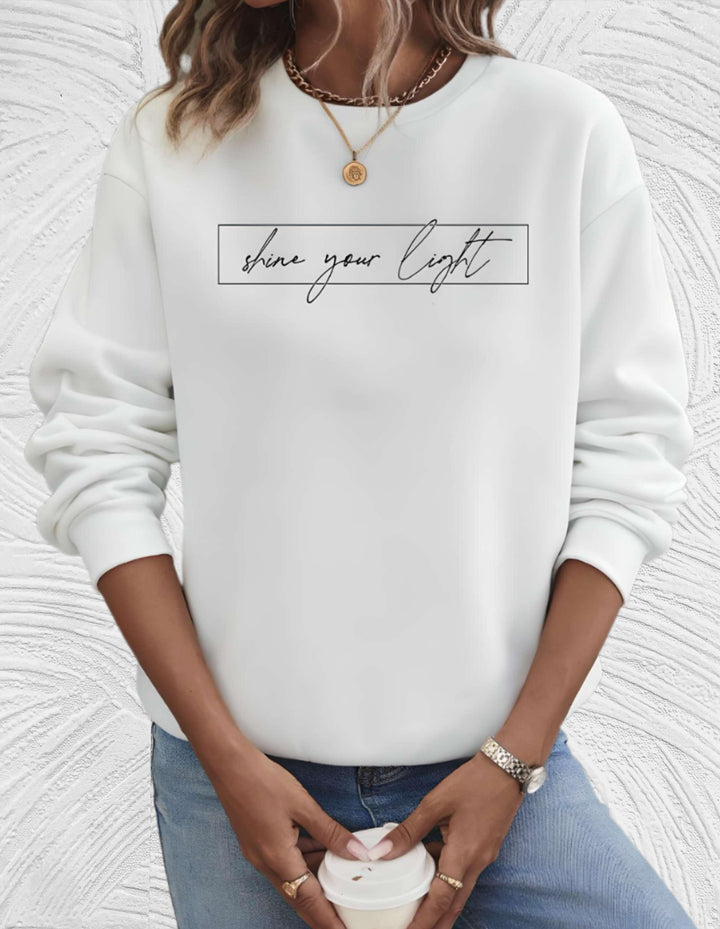 Oversized Women's Sweater with Round Neck - Luna-S-Wit-State of Style