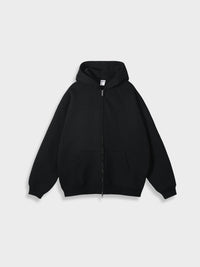 Oversized Zip-Up Vest - Ava-Black-S-State of Style