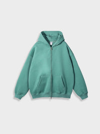Oversized Zip-Up Vest - Ava-Green-S-State of Style